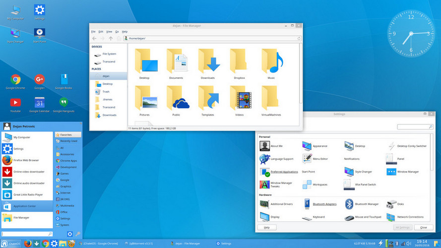 ChaletOS с интерфейсом Windows10